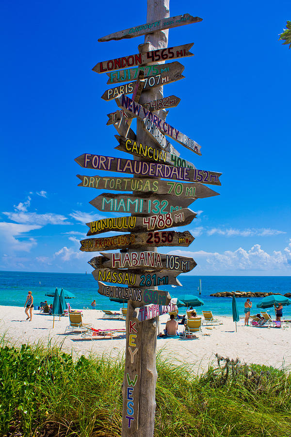 Key West Sign Photograph by John McGraw