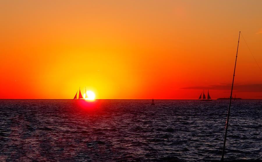 Key West Sunset Photograph by Lars Lentz