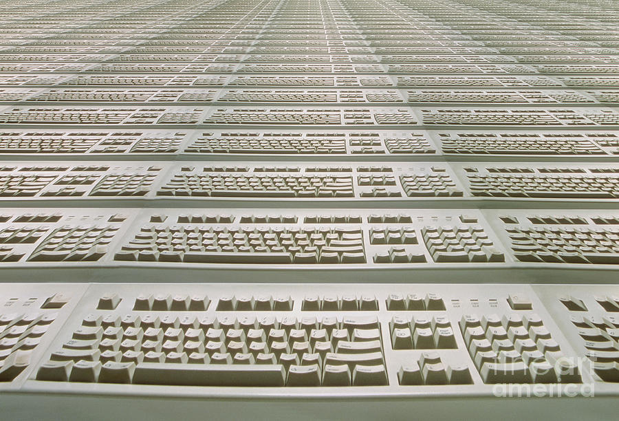 Keyboards Photograph by Mike Agliolo