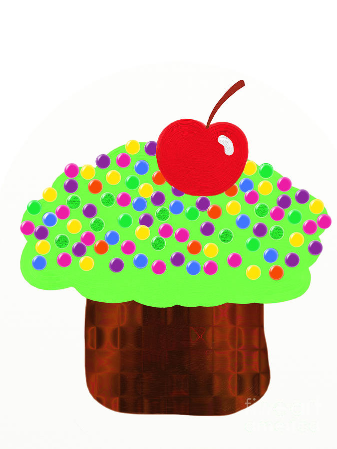 Keylime Cupcake Digital Art by Andee Design