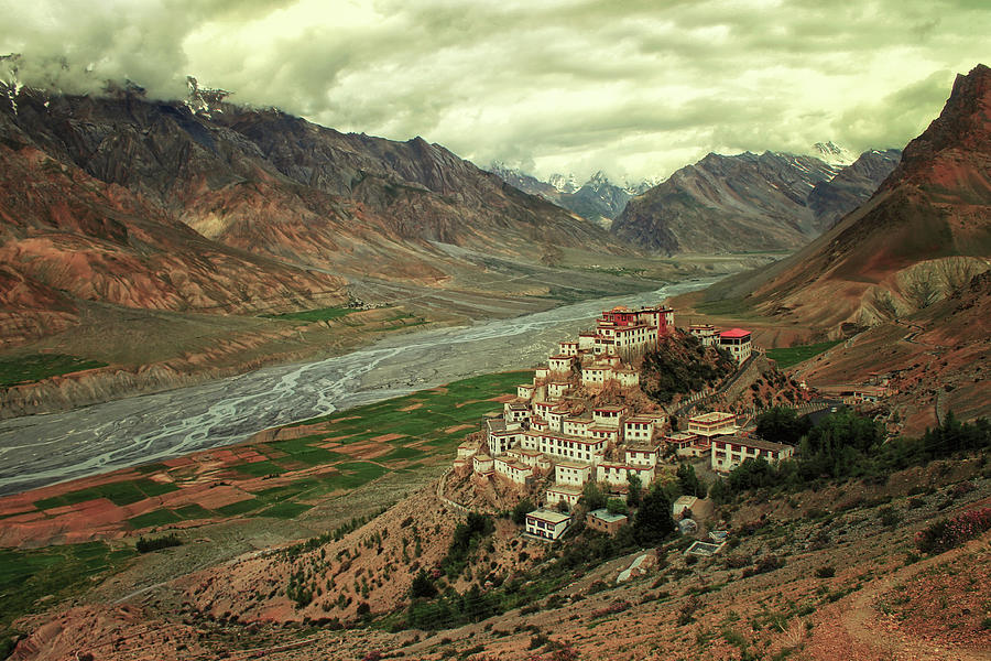 Mountain Photograph - Ki Monastery by M. Mehdi Fazelbeygi