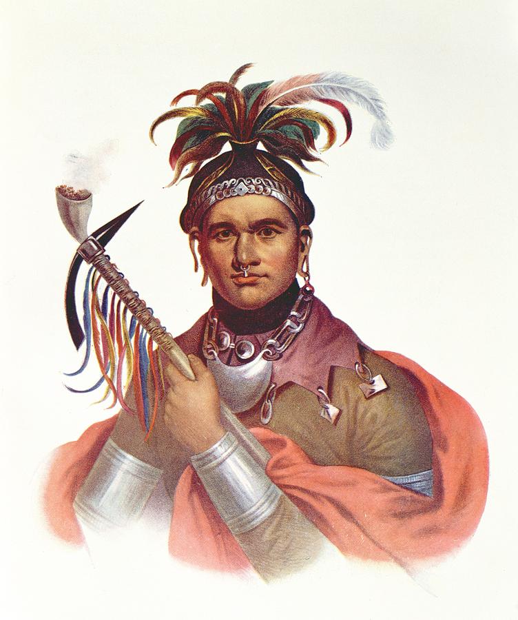Ki-on-twog-ky Or Complanter, A Seneca Chief, 1796, Illustration From The Indian Tribes Of North Photograph by F. Bartoli
