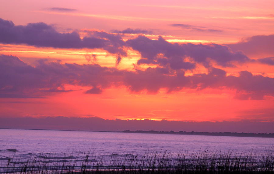 Sunset Photograph - Kiawah Island Sunset 2 by Rosanne Jordan
