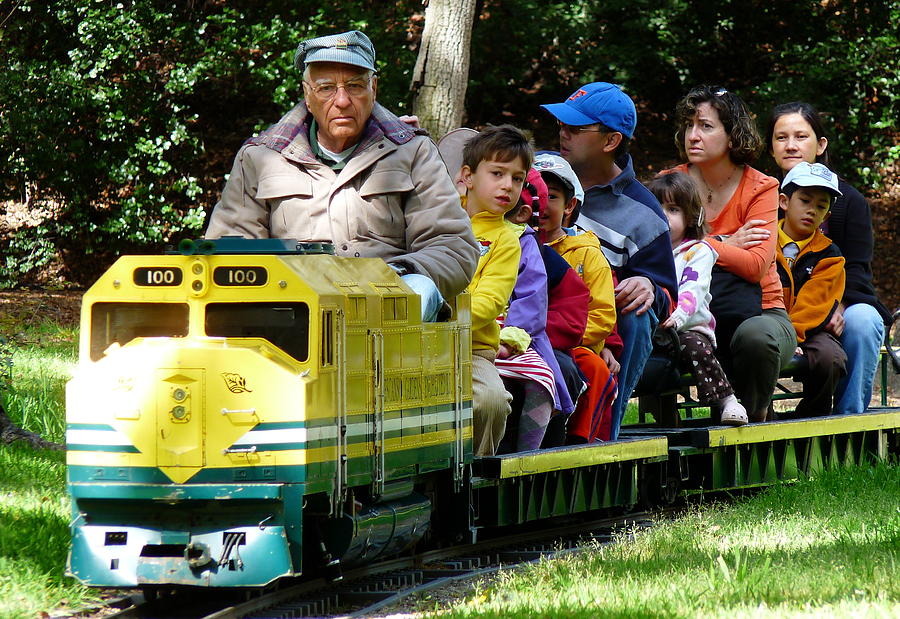 Kiddie Train Ride Photograph by Jeff Lowe