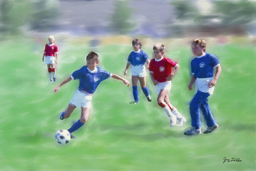 Kids Soccer Game Photograph by Gary De Capua