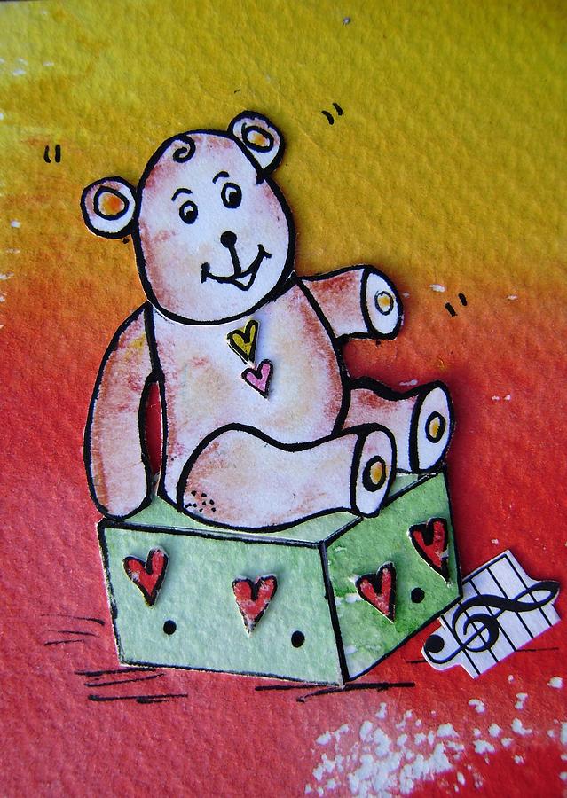 Kids teddy bear  Painting by Mary Cahalan Lee - aka PIXI