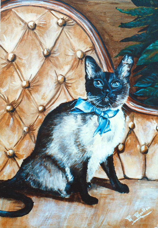 Kie the Siamese Cat Painting by Mackenzie Moulton