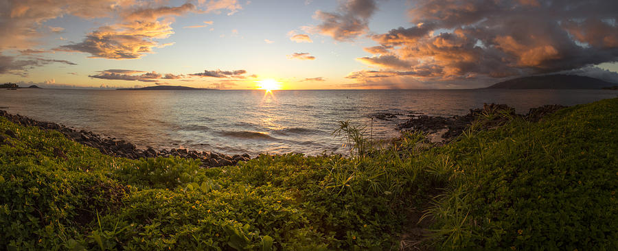 Kihei Sunset Panorama Photograph by Brad Scott