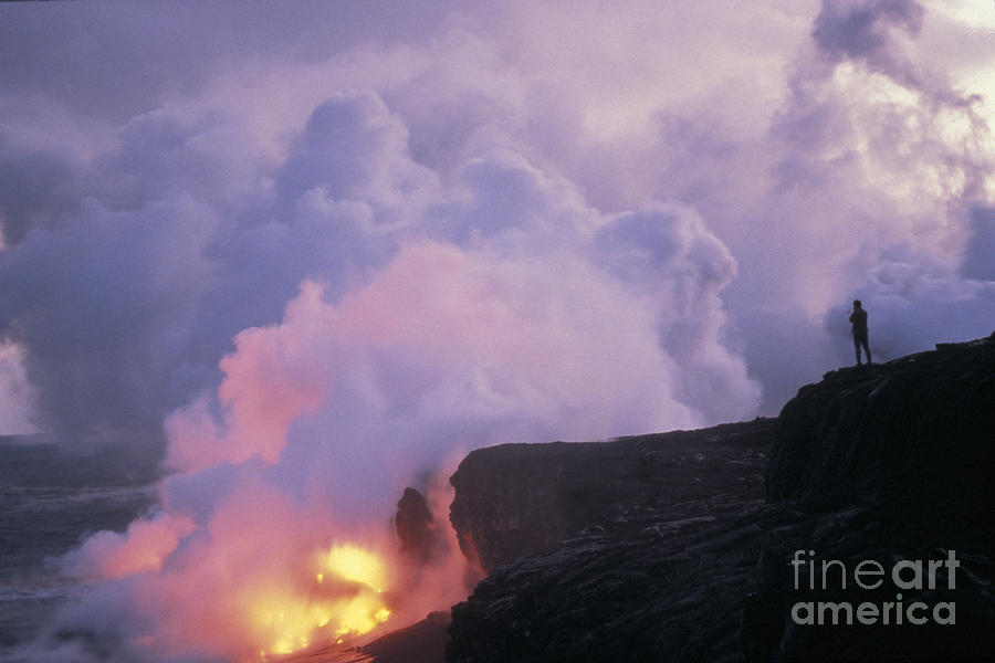 Kilauea Volcano, 1991 Photograph by Mark Newman
