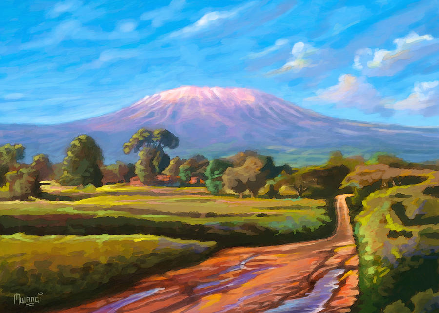 Kilimanjaro Painting by Anthony Mwangi