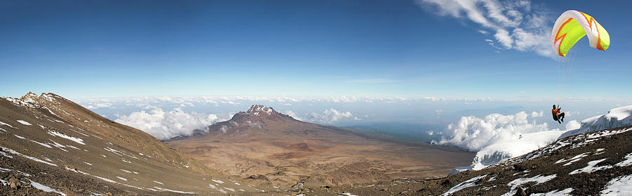 Kilimanjaro Flying Panorama Photograph by Mario Eder