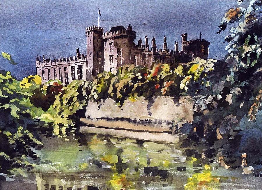 KILKENNY Castle in the Marble City Painting by Val Byrne