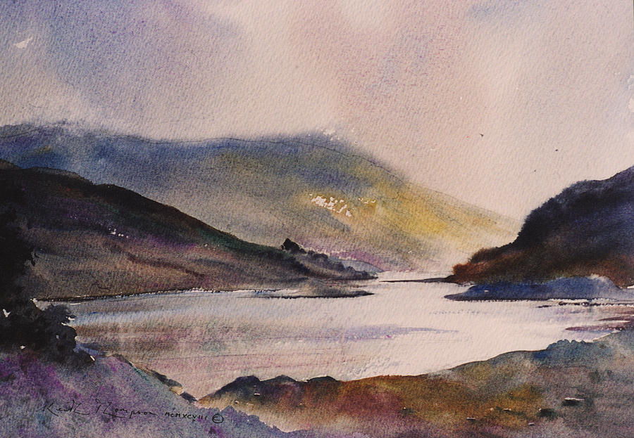 Killary Harbour Leenane County Galway Painting by Keith Thompson