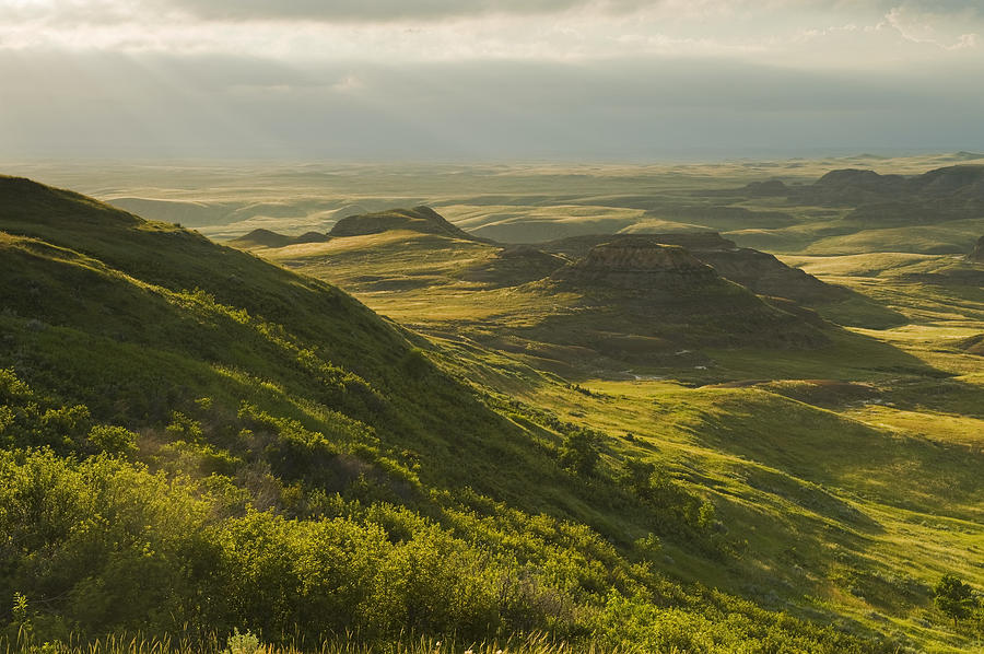 Killdeer Badlands In The East Block Of Photograph by Dave Reede - Fine ...