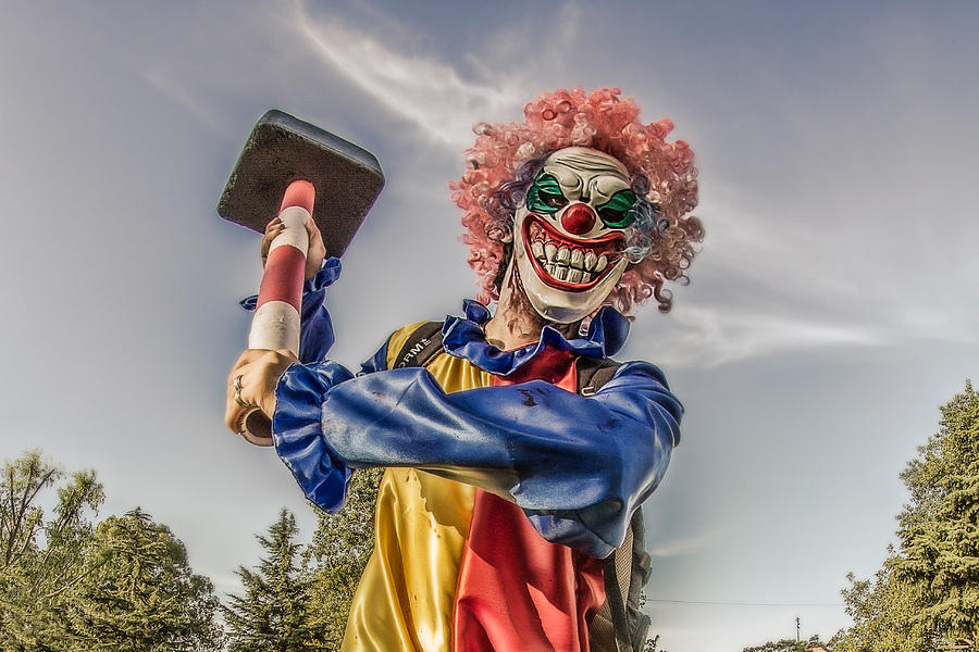 Hammer Photograph - Killer Clown by Steve Zar