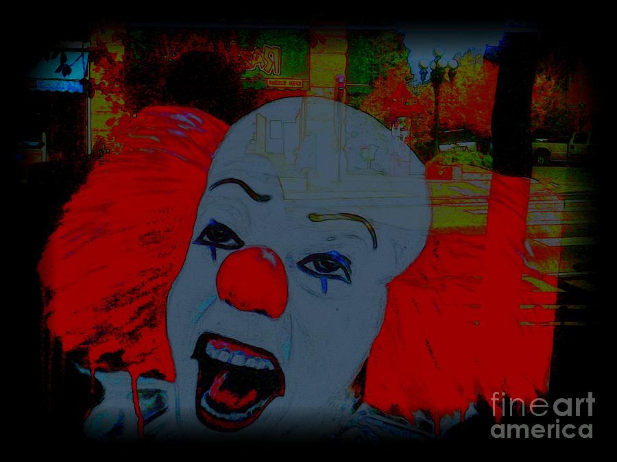 Killer Clowns in Fresco 2 Photograph by Kelly Awad