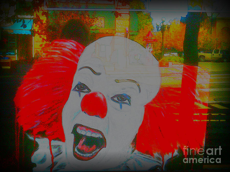 Killer Clowns in Fresco Photograph by Kelly Awad