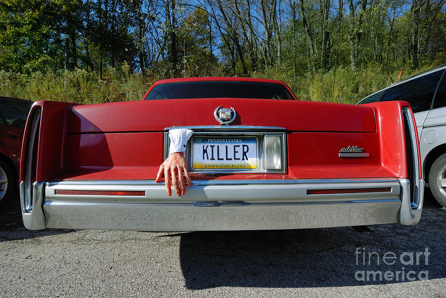 Halloween Photograph - Killer License Plate by Amy Cicconi