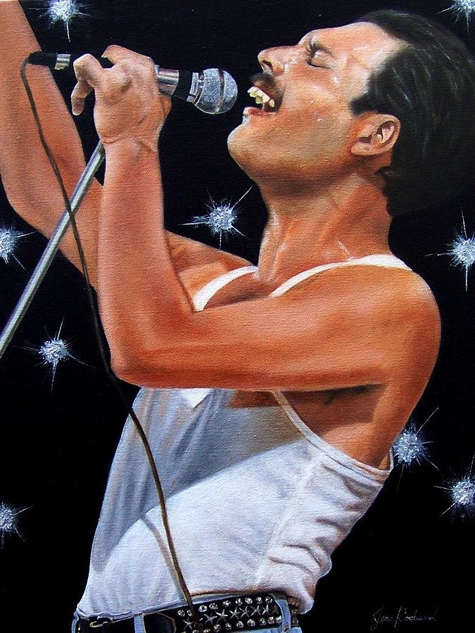Freddie Mercury Painting - Killer Queen by Jena Rockwood