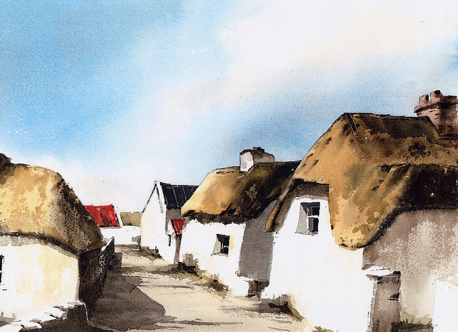 Kilmore Laneway Wexford Painting by Val Byrne