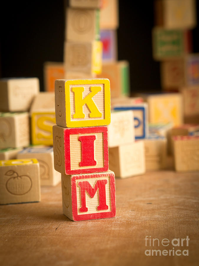 KIM - Alphabet Blocks Photograph by Edward Fielding