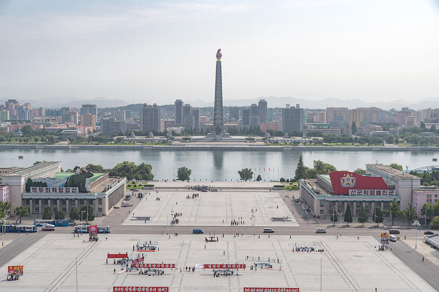 Kim Il-sung Square, Pyongyang, North Korea Photograph by George Pachantouris