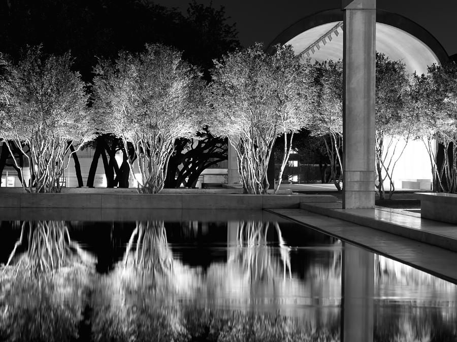 Kimbell Art Museum bw 031115 Photograph by Rospotte Photography