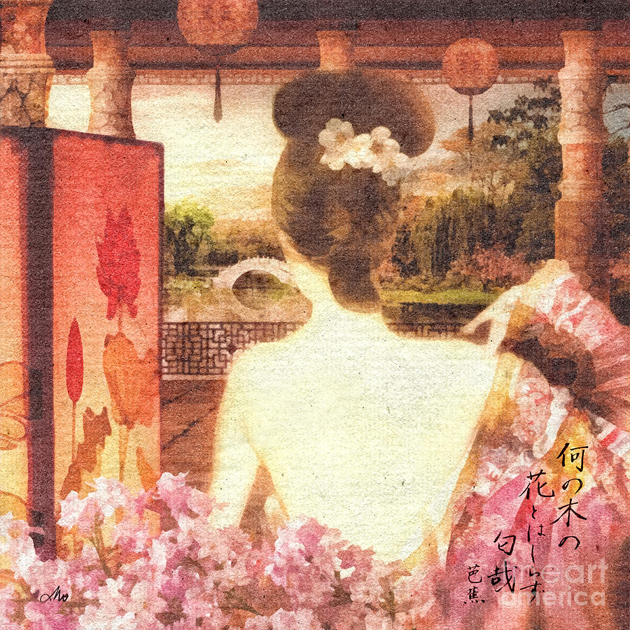 Kimono Painting by Mo T