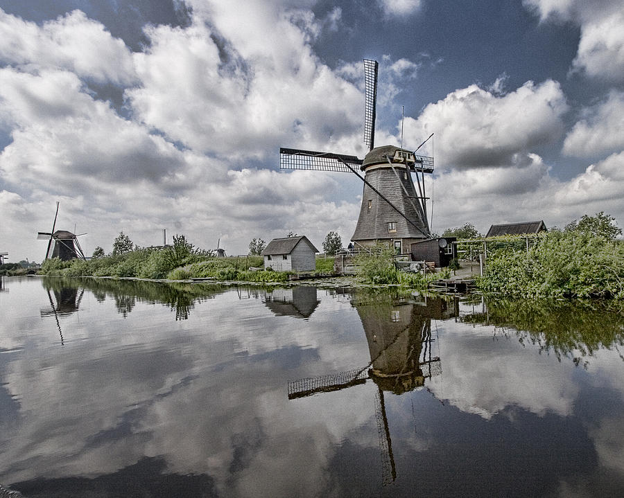 Landscape Photograph - Kinderdijk by Hugh Smith
