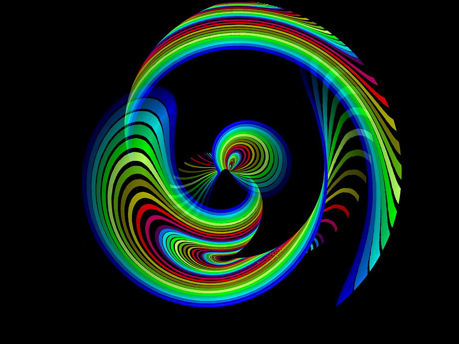 Kinetic Rainbow 25 Digital Art by Tim Allen