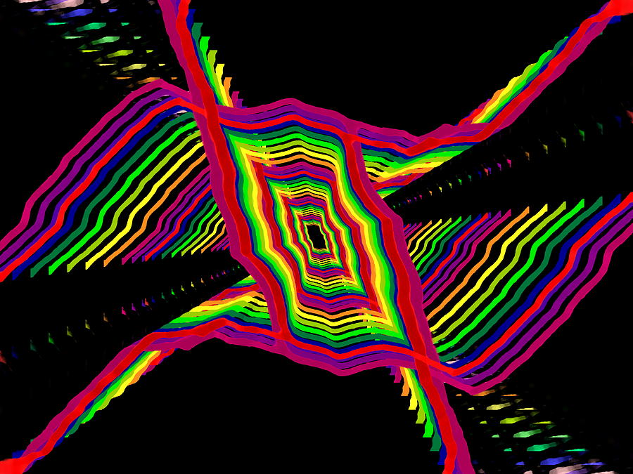 Kinetic Rainbow 31 Digital Art by Tim Allen