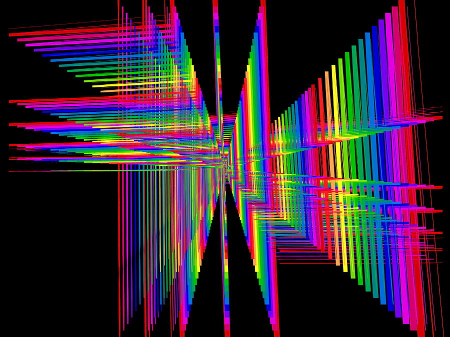 Kinetic Rainbow 63 Digital Art by Tim Allen