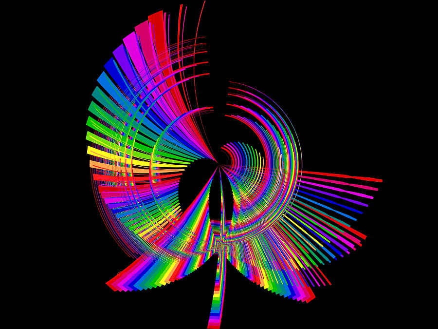 Kinetic Rainbow 64 Digital Art by Tim Allen