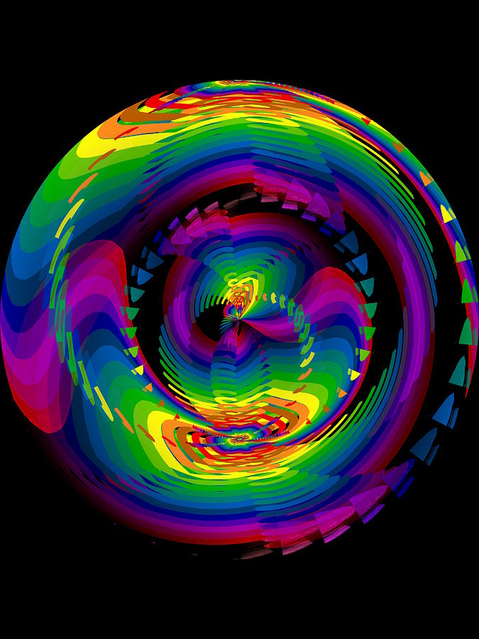 Tim Allen Digital Art - Kinetic Rainbow 66 by Tim Allen