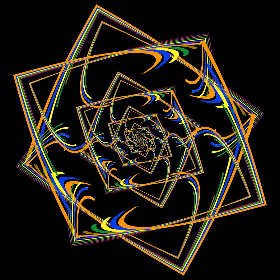Tim Allen Digital Art - Kinetic Rainbow 9 by Tim Allen