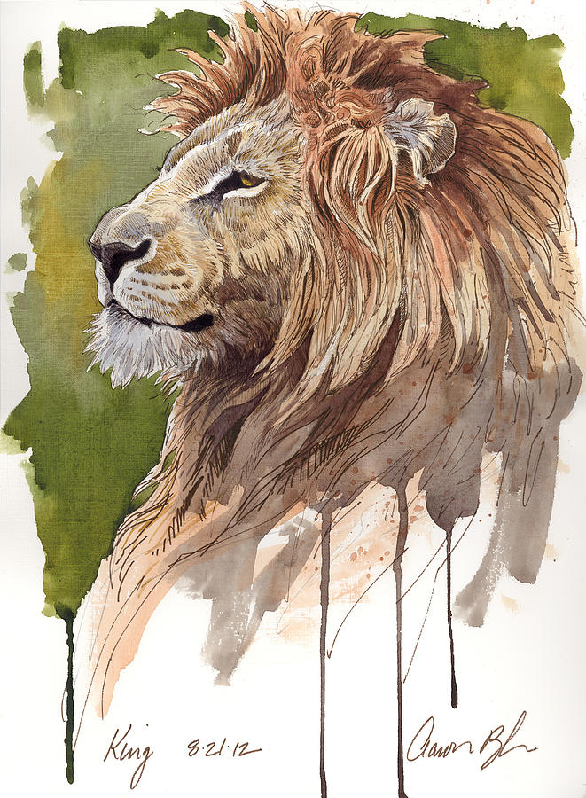 Wildlife Digital Art - King by Aaron Blaise