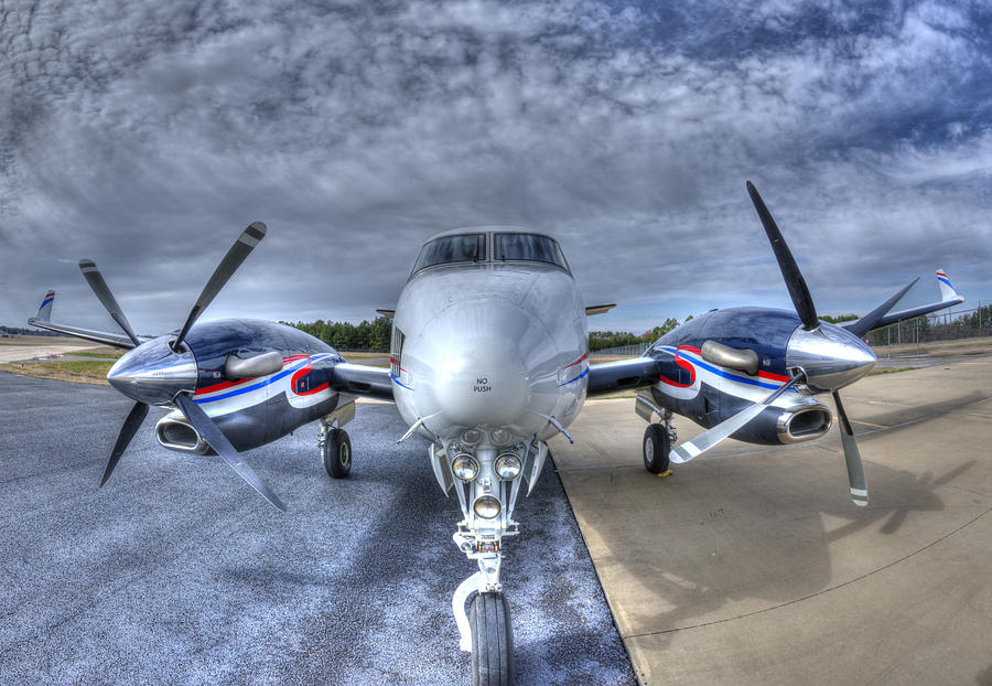 Beechcraft Photograph - King Air C90 by Philip Rispin