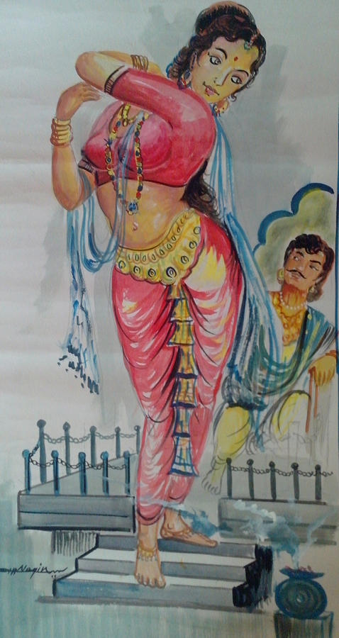 King And Queen In Mood Painting by Nagin Bangaru