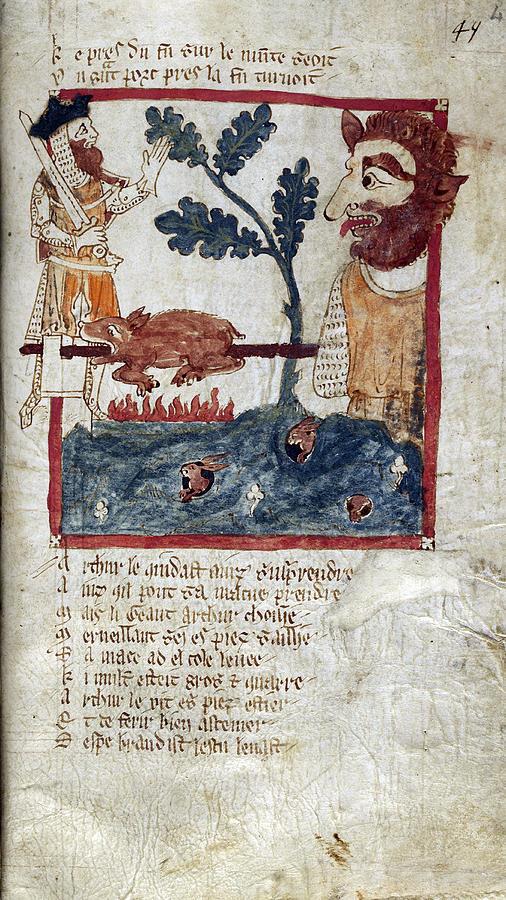 King Arthur And Giant Photograph by British Library