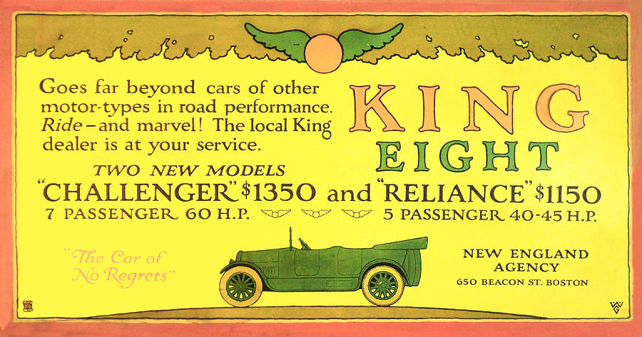King Automobile Digital Art by Woodson Savage
