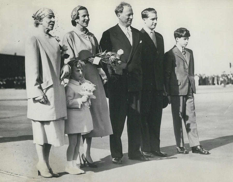 King Baudouin Leaves For The Belgian Congo. His Family Sees Photograph by Retro Images Archive