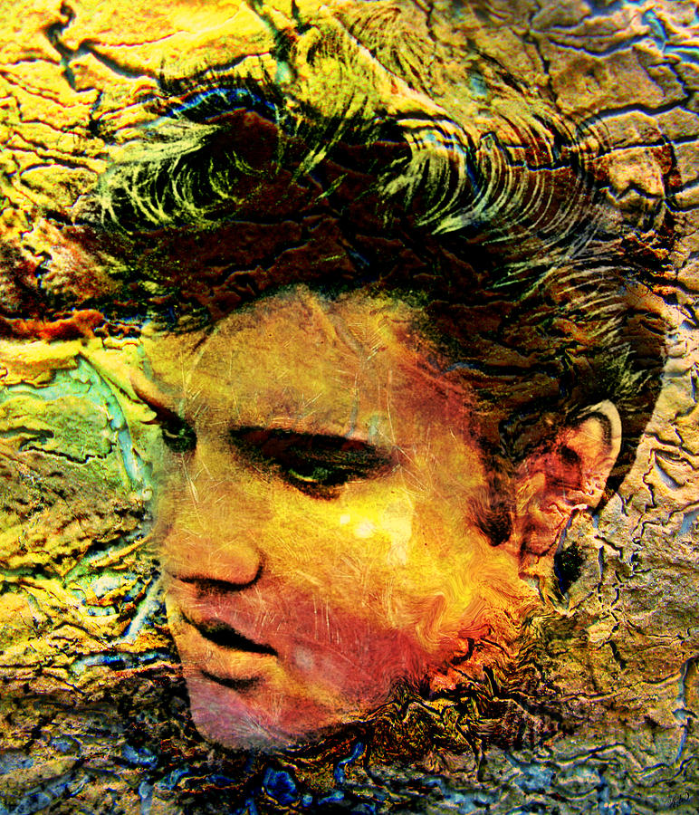 King Elvis Painting by Ally  White