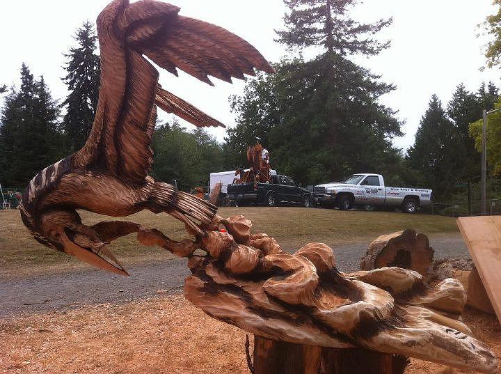 Eagle Sculpture - King Fisher by Chris Foltz