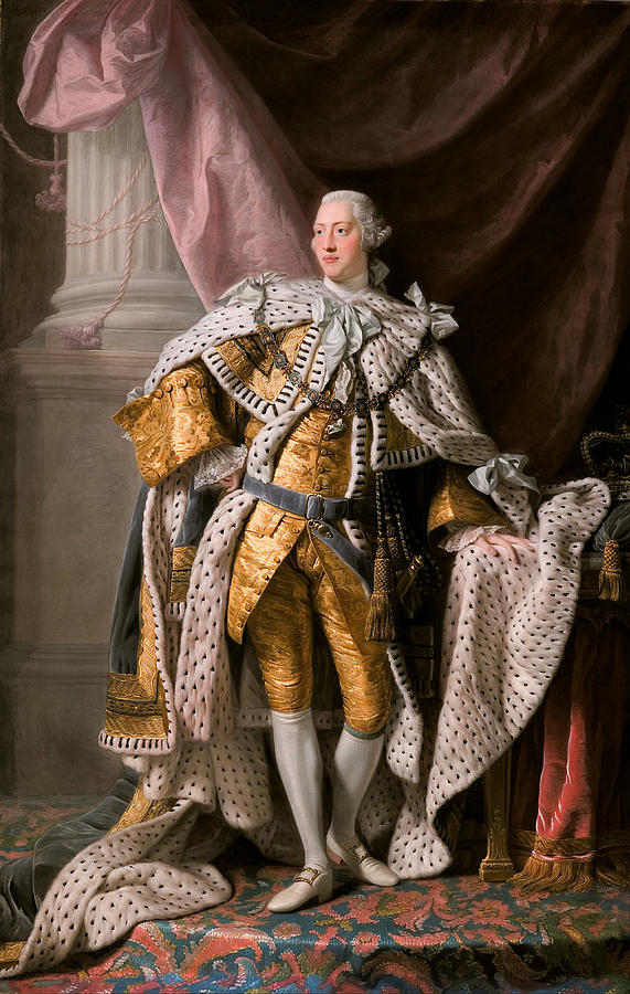 King George III in coronation robes Painting by Celestial Images
