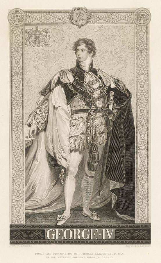 King George Iv Of England(1762-1830) Drawing by Mary Evans Picture Library