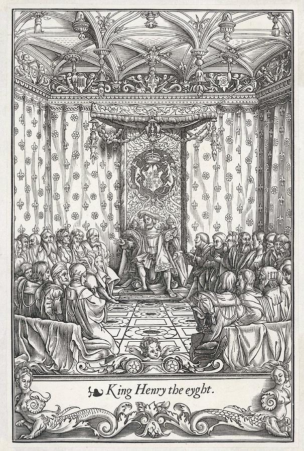 King Henry Viii In His Council Chamber Drawing by Mary Evans Picture ...