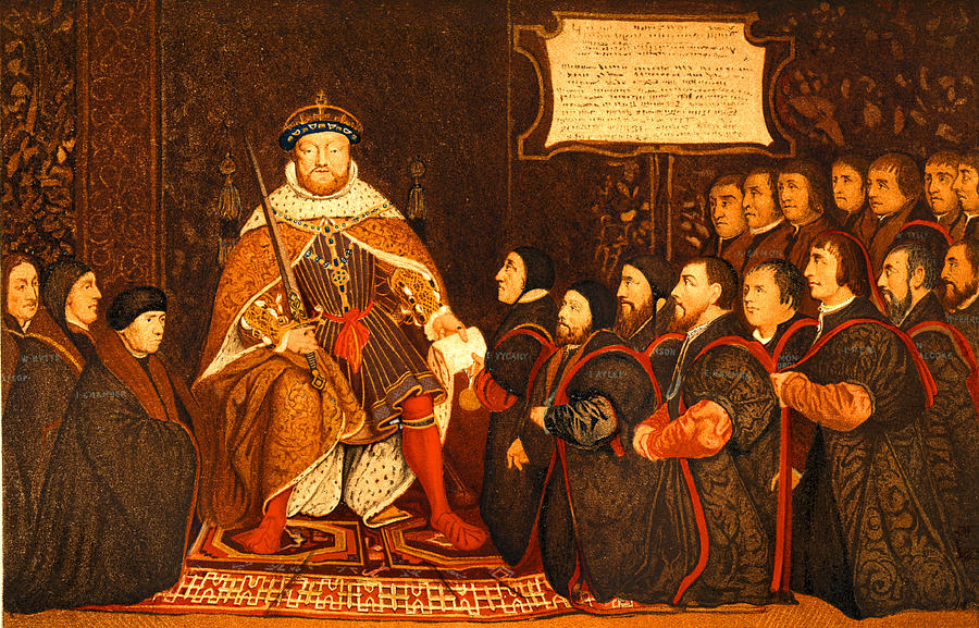 King Henry VIII Presents Charter to Barber-Surgeons Photograph by Wynnter