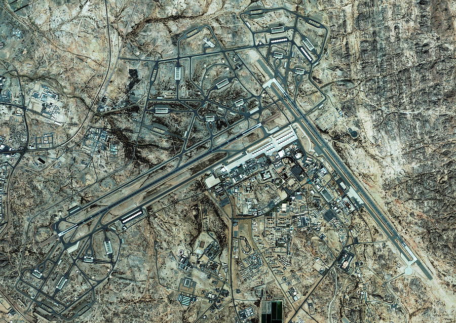 King Khalid Airbase Photograph by Geoeye/science Photo Library