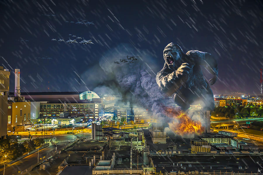 King Kong by Ford Field Photograph by Nicholas  Grunas