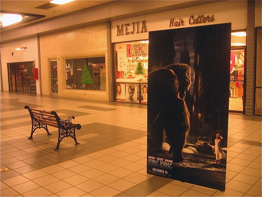 King Kong remake poster mall Casa Grande Arizona Christmas 2005 Photograph by David Lee Guss